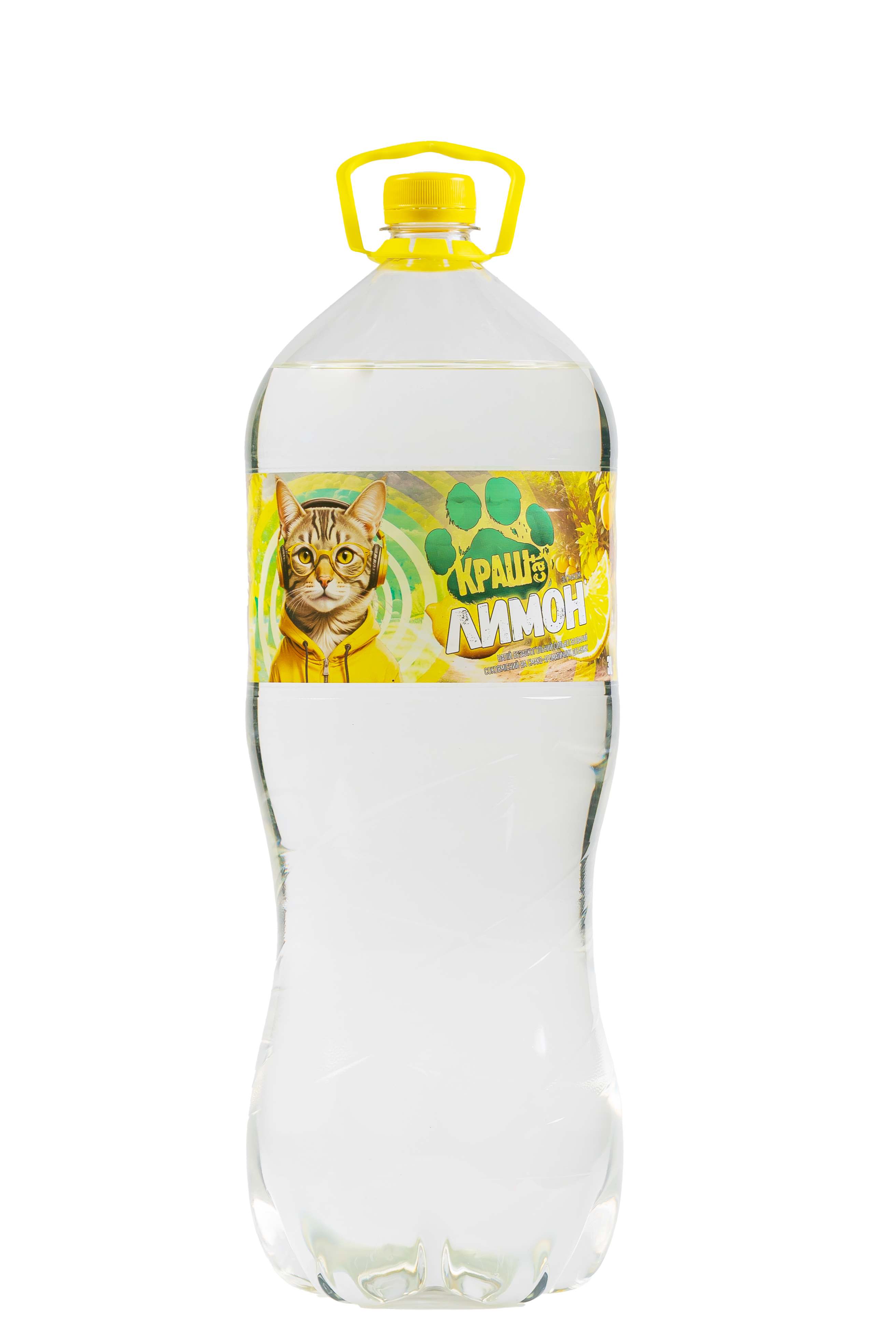 Вода солодка Краш cat 3,0л "Лимон"